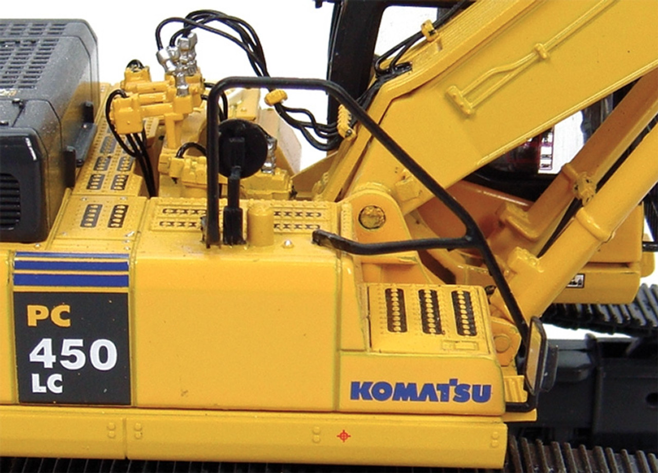 ミニカー KOMATSU PC450LC 1/50 Komatsu PC450LC Excavator Short Boom with Bucket Yellow 1/50