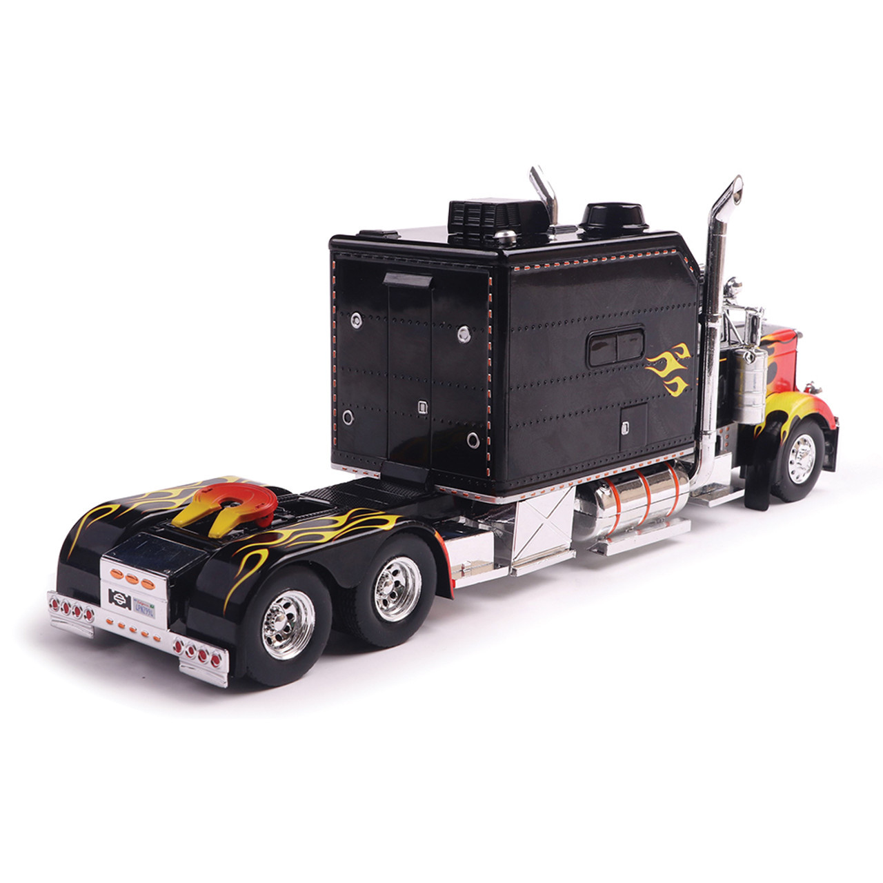 IXO ピータービルト 379　カスタム IXO Peterbilt 379 2002 Custom - Black w/ Flames 1:43 Scale IA43009