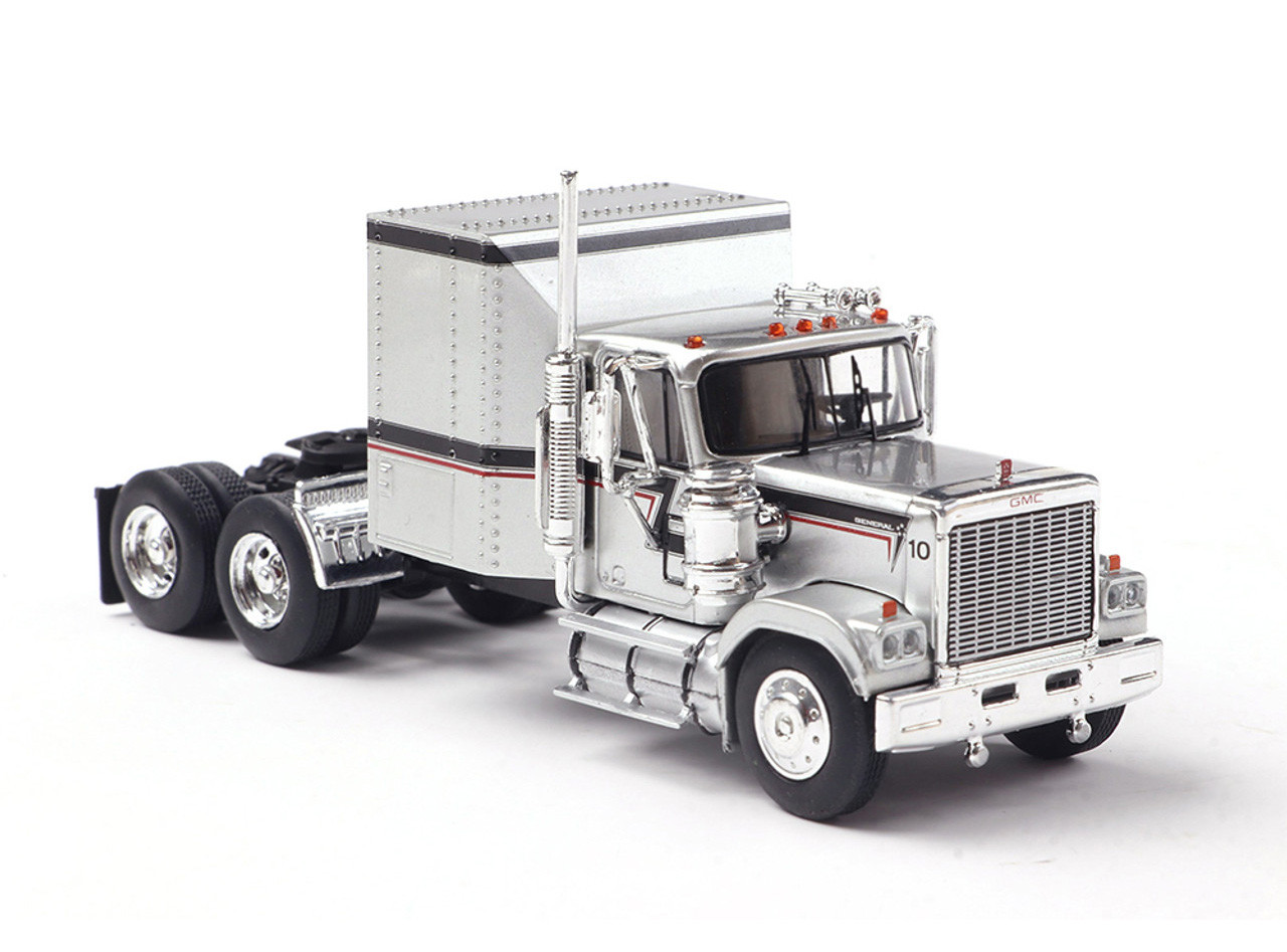 IXO GMC General 1980 - Silver w/ Black & Red Stripes IA64004