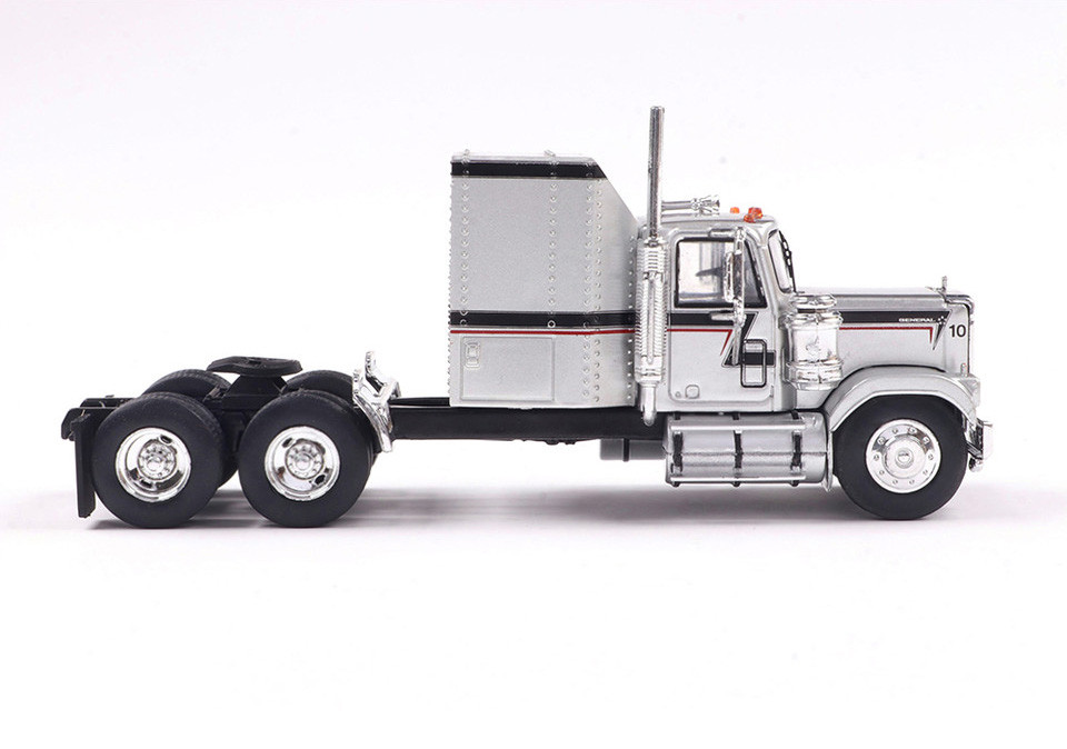 IXO GMC General 1980 - Silver w/ Black & Red Stripes IA64004