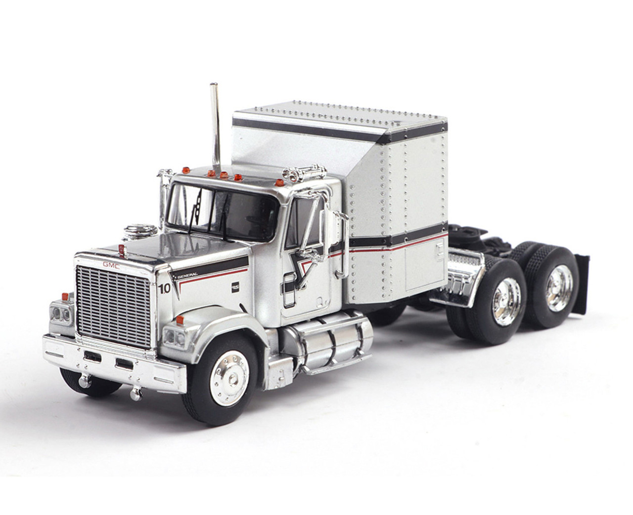 IXO GMC General 1980 - Silver w/ Black & Red Stripes IA64004 64TR004