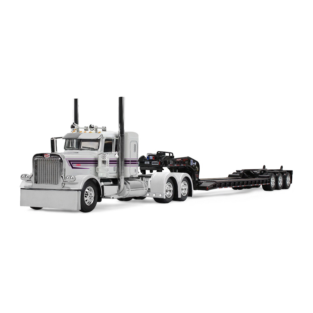 First Gear Peterbilt Model 389 with 36” Flat Top Sleeper & Fontaine Magnitude Lowboy Trailer 1/64 60-2191