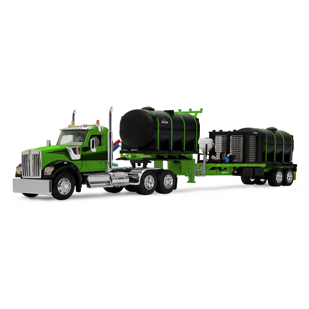 DCP Kenworth W990 Day Cab & Demco 42’ Liquid Fertilizer Tender Trailer Green/Black 1/64 1/64 60-221860-2289