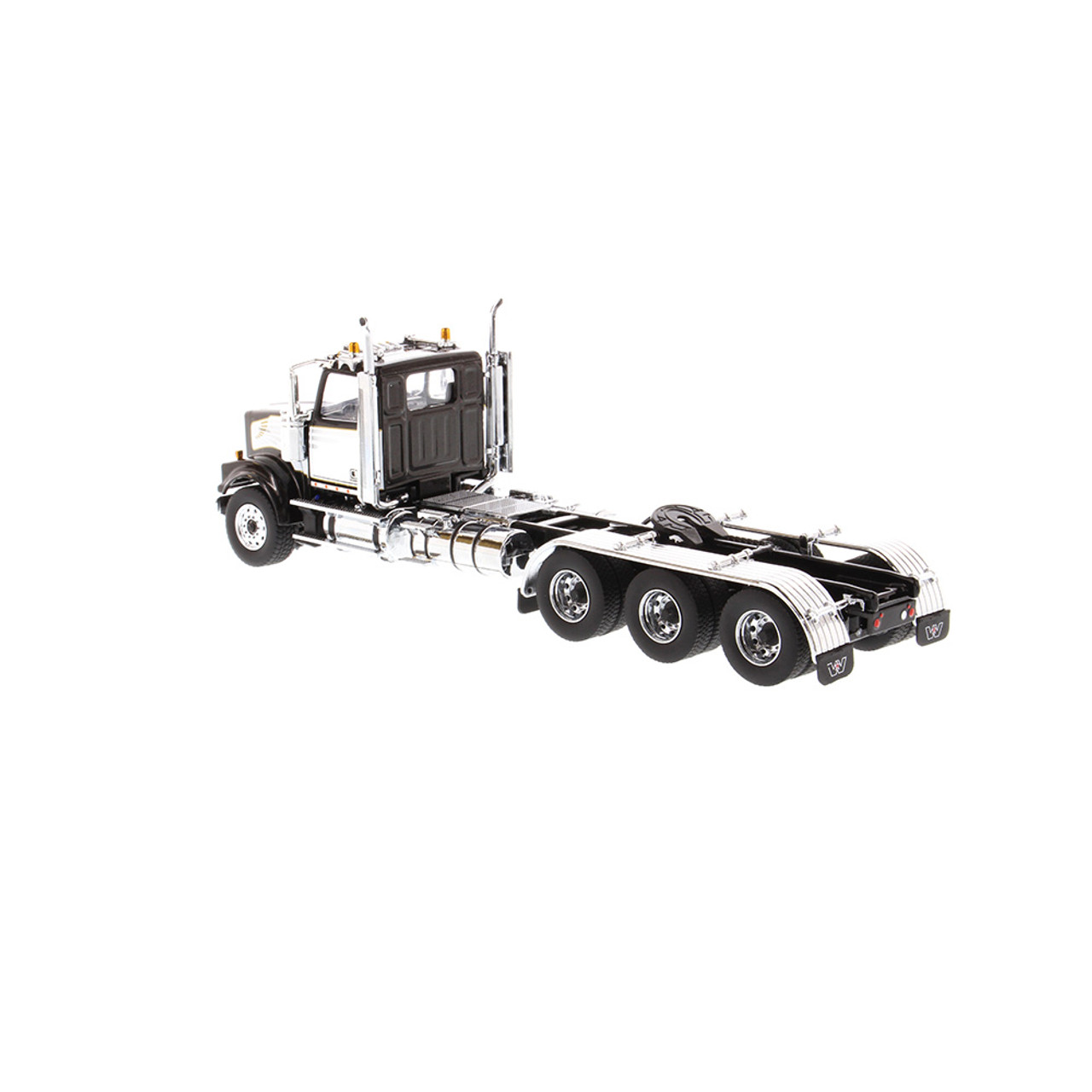 Diecast Masters Western Star 4900 SF Day Cab Tridem Tractor- Black cab  (with white decoration)1/50