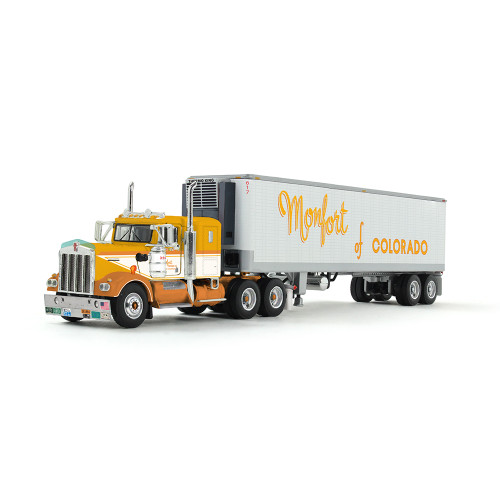 DCP Kenworth W900A with 36" Sleeper & 40' Vintage Trailer with Reefer Fallen Flag #50: Monfort of Colorado *Pre-Order* 69-1860
