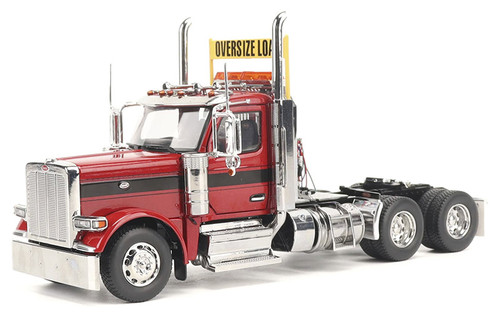 Diecast Masters Peterbilt Model 589 131 BBC Day Cab Tandem Axle Semi in Legendary Red