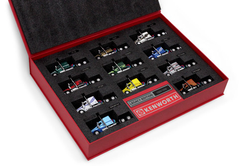 DCP by First Gear Kenworth W900L Legacy Edition Set — Eleven 72" Aerocab Flat Top Sleeper Tractors, 1:64 Scale Diecast – Limited Edition 69-2282