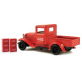 Coca-Cola Coke 1934 Ford Model A Pickup with 6 Bottle Cartons  1:43