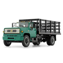 First Gear Chevrolet Green 1970s Chevy C65 Single Axle Stake Truck