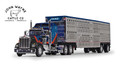 First Gear Kenworth® W900A with Aerodyne Sleeper & Wilson® Silverstar Livestock Trailer John Wayne 60-1204