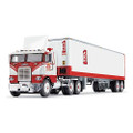 DCP 1/64 White & Red Freightliner COE w/Air Foil & 40' Trailer, Crete Carrier Corp. 60-1628