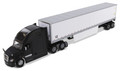 Diecast Masters Freightliner New Cascadia Black & 53' Dry Van Trailer 1/50 71047