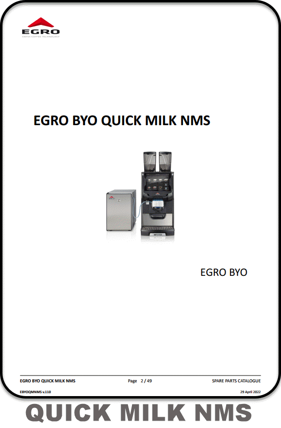 Egro BYO Quick Milk NMS Parts Manual, Egro BYO Quick Milk NMS  parts diagram, part manual Egro BYO Quick Milk NMS, parts diagram Egro BYO Quick Milk NMS