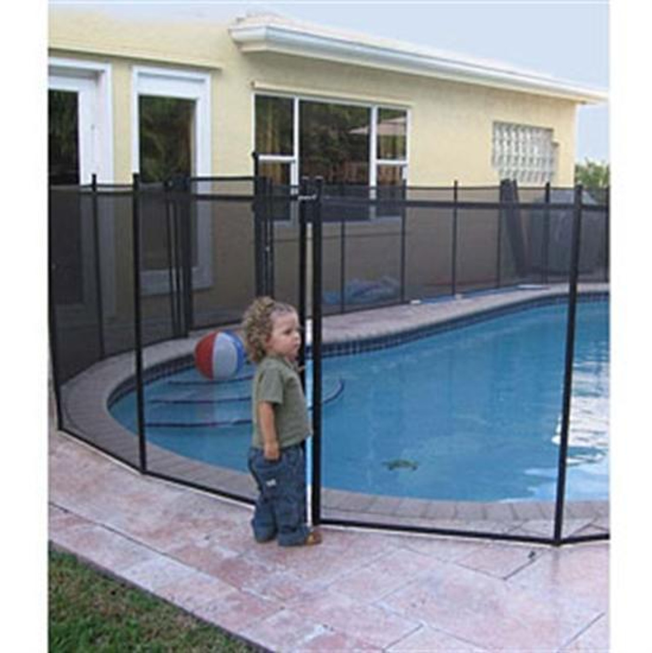 In ground clearance pool fence