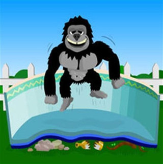 Blue Wave Gorilla 12â x 24â Oval Floor Padding - NL130