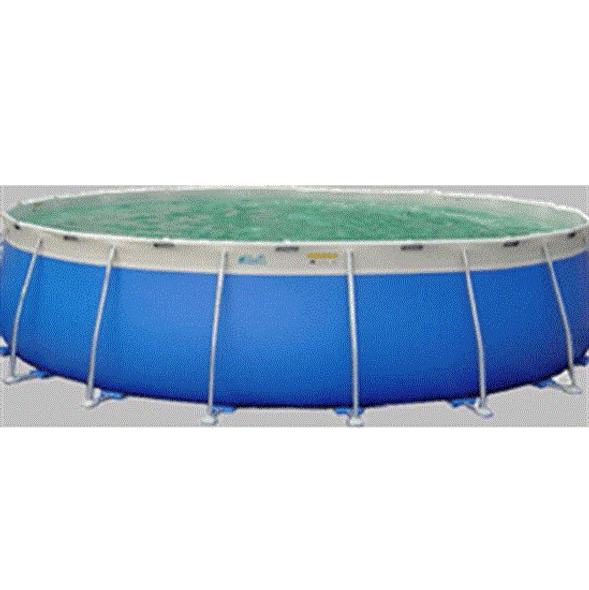 Aqua Blue 16' Round So' Wall Pool 48" Deep