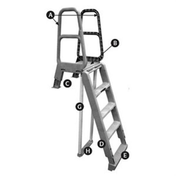 Hercules Main Access Easy Step Entry Frame Ladder Taupe Hercules Main Access Easy Step Entry Frame Ladder Taupe