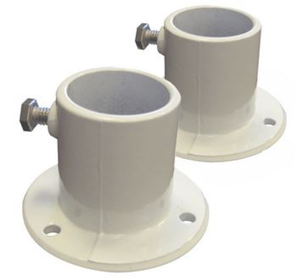 Blue Wave Aluminum Deck Flanges for Above-Ground Pools -Pair - NE1228PR