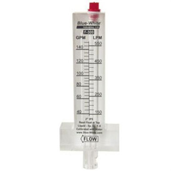 Blue White F300 Series Flow Meter Horizontal Low Flow - 15 To 70 GPM 2" Pipe Blue White F300 Series Flow Meter Horizontal Low Flow - 15 To 70 GPM 2" Pipe