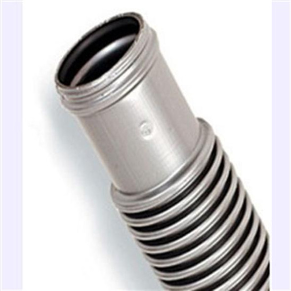 1.25" x 3' Above Ground Filter Hose - Cuffed - Silver-Black Premium