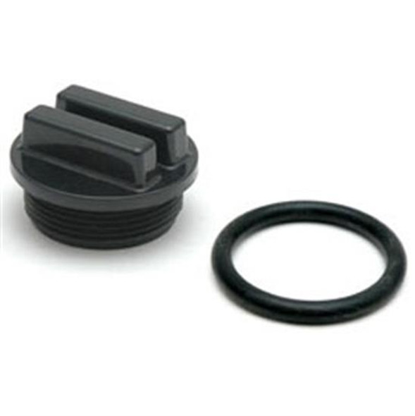 Hayward Black Raised Plug 1.5" MPT With O-Ring