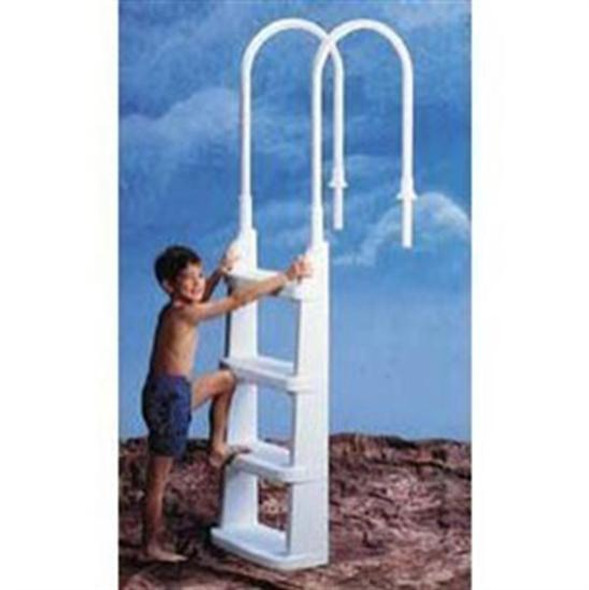 Hercules Easy Incline ABG In pool Ladder - White