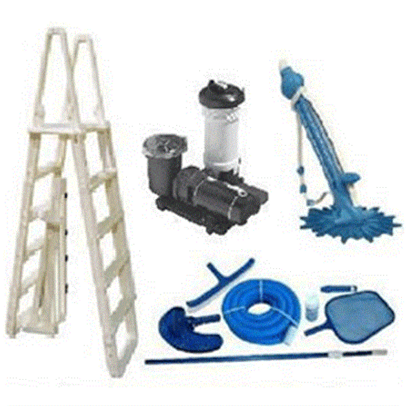 Above Ground Pool Equipement Pack for 30' Round Pool - Includes Large Cartridge Filter