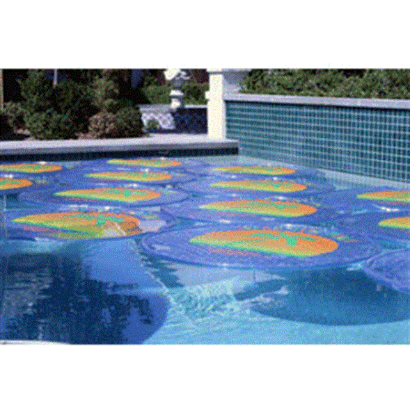 Solar Sun Rings w- Water Anchors for 16' x 32' Oval A-G Pools - 10 Solar Rings