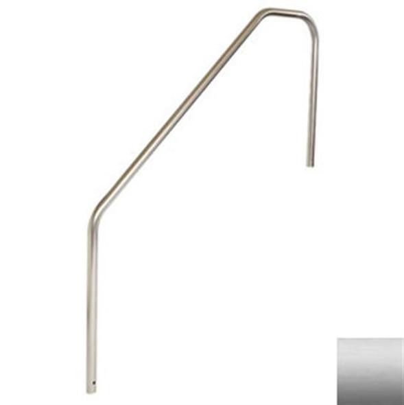 SR Smith 3 Bend 5' High Standard Length Stainless Steel Hand Rail w- 1' Extension on Both Ends
