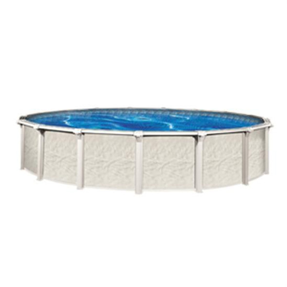 Wilbar International St. Tropez 27' Round 54" Resin Pool with 8.5" Top Seat - AG-PR-2027