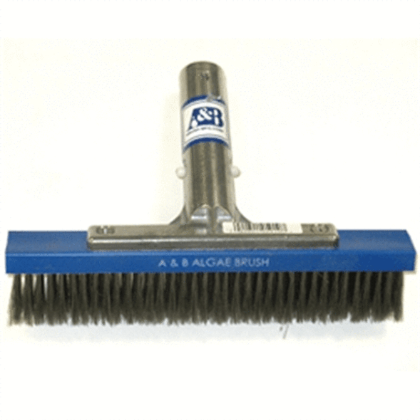 Stainless Steel Bristle Algae Pool Brush - 18" Stainless Steel Bristle Algae Pool Brush - 18"