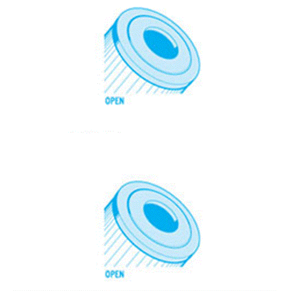 Unicel 6sq ft Wet Institute Cartridge, 2-7-8" Diameter