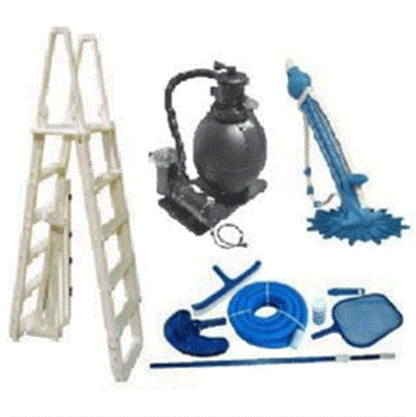 Above Ground Pool Equipment Pack for 15' Round Pool - Includes Large Sand System-1
