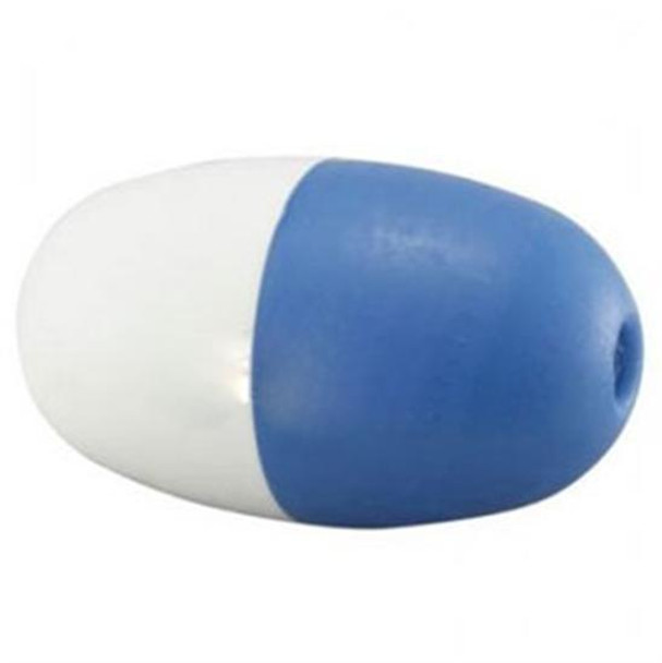 Rainbow 3" x 5" Blue And White Float