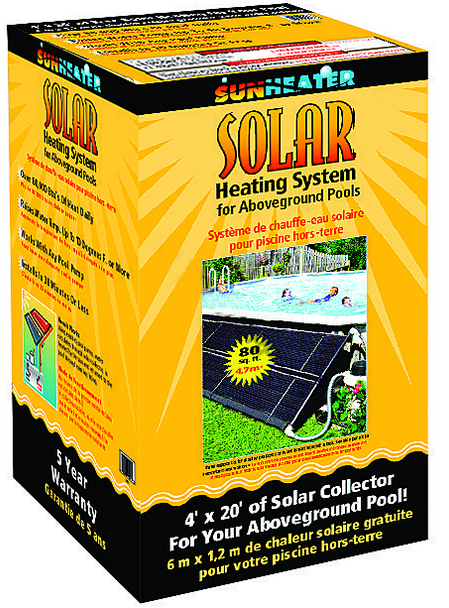 SmartPool SunHeater Above Ground 2' x 20' - 80 Sq Ft All Inclusive Solar Heating Kit - SPS421P