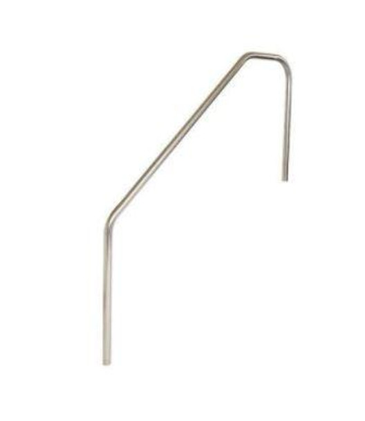SR Smith 3 Bend 7' High Standard Length Stainless Steel Hand Rail w- 1' Extension on Both Ends