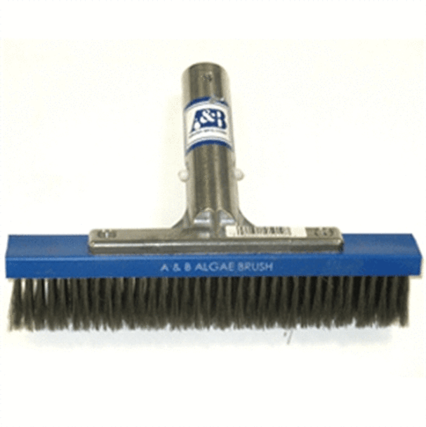 Stainless Steel Bristle Algae Pool Brush - 18"