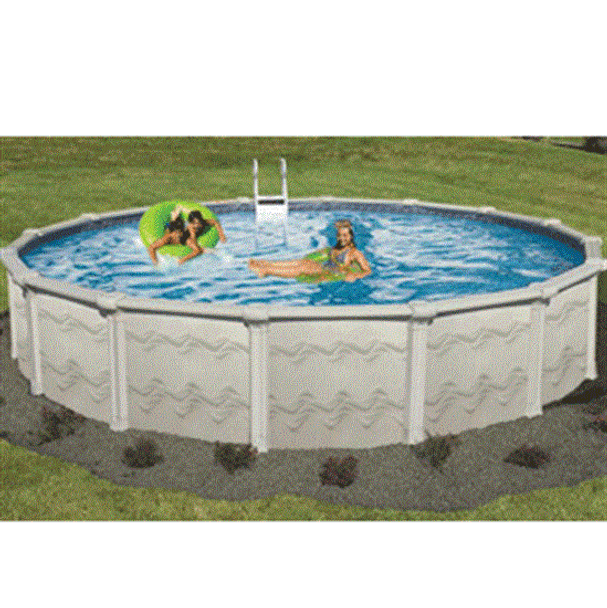 Sunsation 21' Round 52" Galvanized. Steel Above Ground Pool with 8" Top Seat - PL08520021