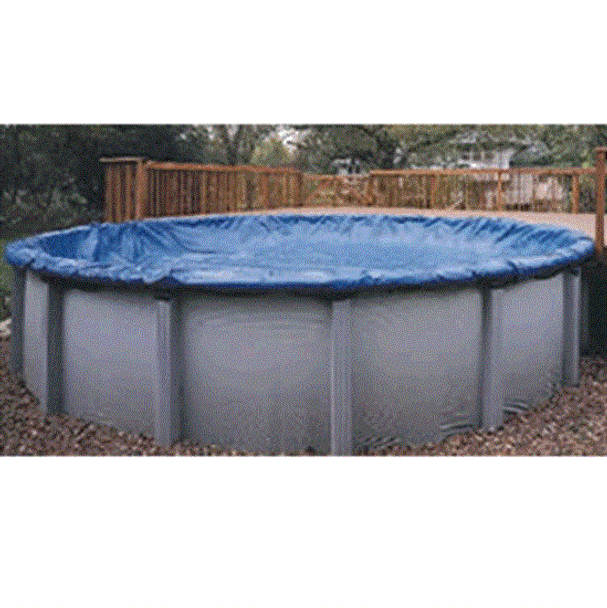 Above-Ground Winter Pool Cover - Pool Size: 18' X 40' Oval- Arctic Armor 12 Yr Warranty