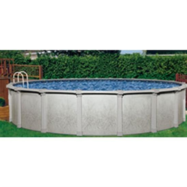 Tahitian 36' Round 54" Steel Wall Pool with Resin Top Rail & SS Panel