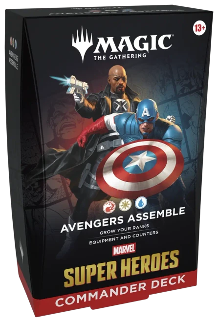 Magic: The Gathering Marvel Super Heroes Commander Deck - Avengers Assemble — Commander deck box