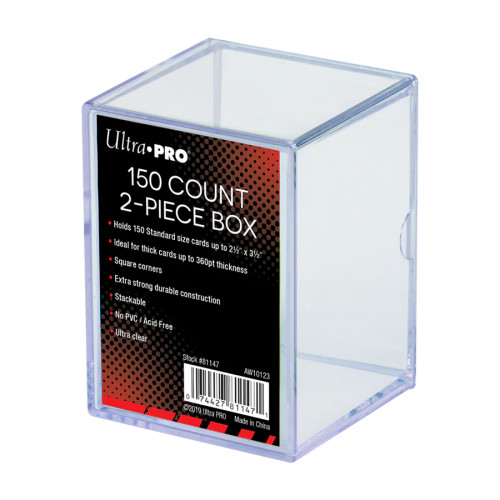 150 Card Storage Box - Clear — card storage box