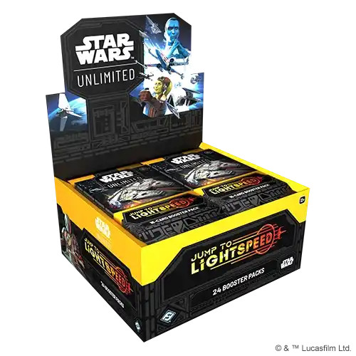 Star Wars Unlimited Jump to Lightspeed Booster Box — sealed booster box packaging