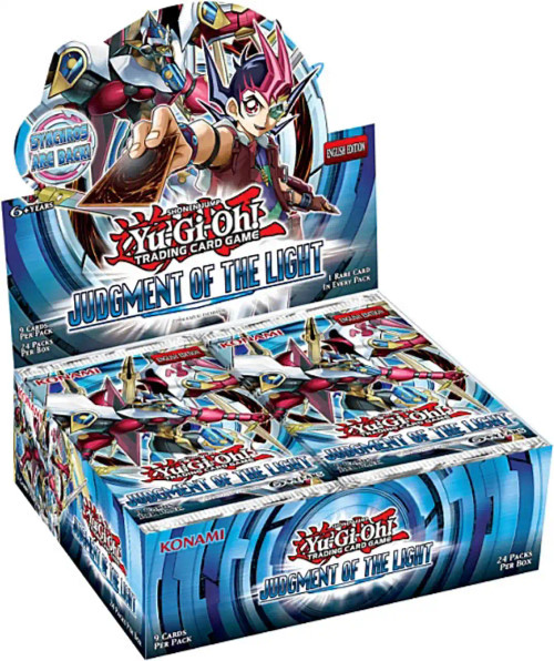 Yu-Gi-Oh! Judgment of the Light Booster Box — sealed booster box packaging