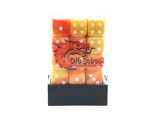 Vorpal Yellow/Orange 12mm d6 Dice Block (36pcs) — additional product photo