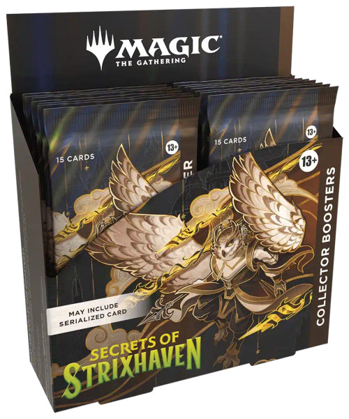 Magic: The Gathering Secrets of Strixhaven Collector Booster Box — sealed Collector Booster box packaging