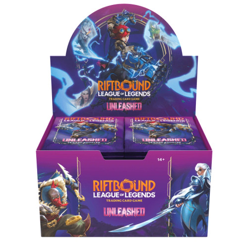 Riftbound: League of Legends TCG Unleashed Booster Box — sealed booster box packaging