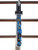 Vorpal Black-Blue/Gold 16mm d6 (8pcs)