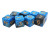 Vorpal Black-Blue/Gold 16mm d6 (8pcs)