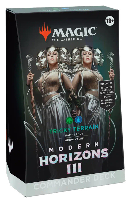 Magic: The Gathering Modern Horizons 3 Commander Deck - Tricky Terrain — Commander deck box